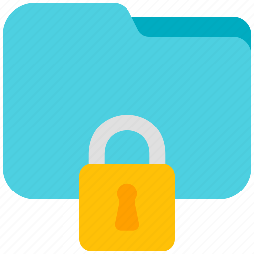 Secure, folder, padlock, cyber, security, digital, lock icon - Download on Iconfinder