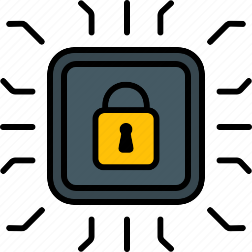 Cyber, security, padlock, lock, protection, digital, secure icon - Download on Iconfinder