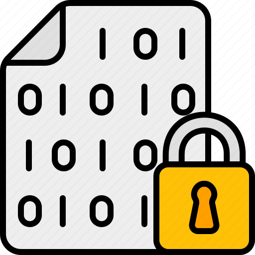 Encrypted, file, data, cyber, security, digital, padlock icon - Download on Iconfinder