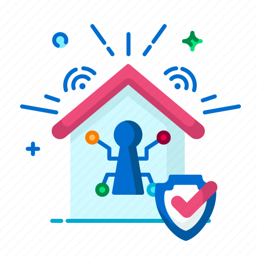 Home, security, technology, smart, protection, control, wireless icon - Download on Iconfinder
