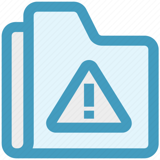 Alert, files, folder, interface, storage, warning icon - Download on Iconfinder