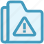 alert, files, folder, interface, storage, warning 