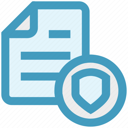 Documents safe, list, paper, security, shield icon - Download on Iconfinder
