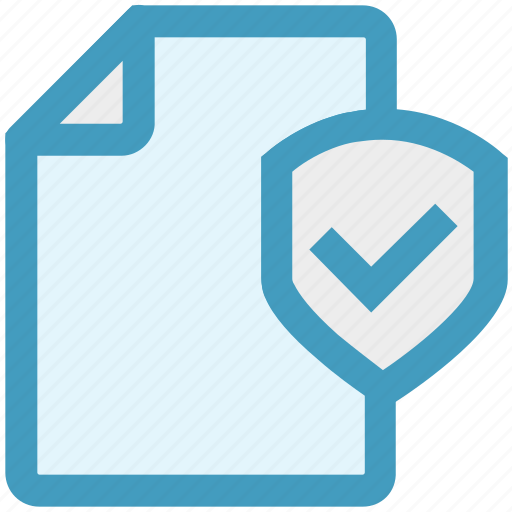 Accept, documents safe, list, paper, security, shield icon - Download on Iconfinder