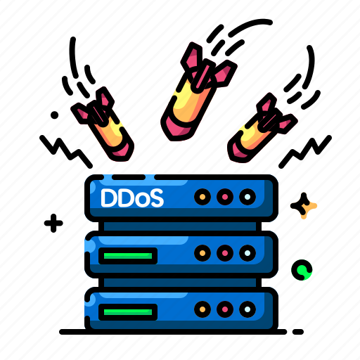 Ddos, attack, security, cyber, network, hacker, protection icon - Download on Iconfinder
