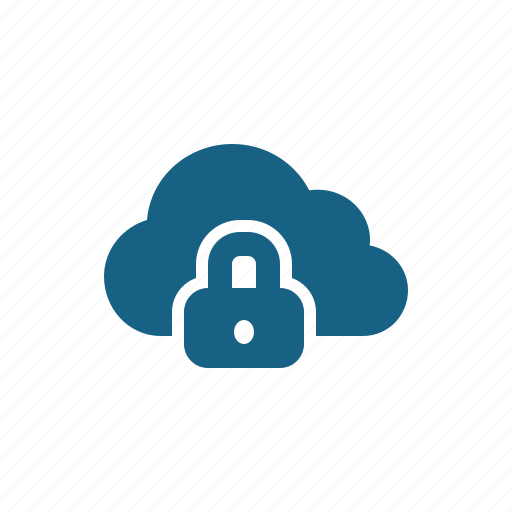 Cloud, cloud computing, data, lock, protection, security icon - Download on Iconfinder