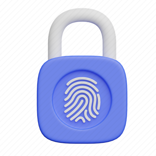 Fingerprint, lock, identification, locked, scan icon - Download on Iconfinder