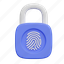 fingerprint, lock, identification, locked, scan 