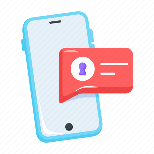 Mobile security, secure chat, mobile chat, secure message, smartphone security icon - Download on Iconfinder
