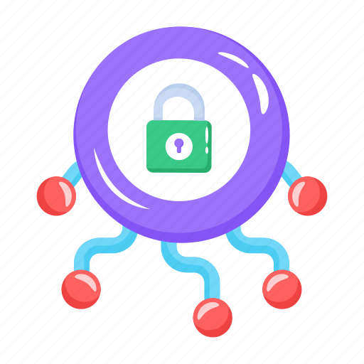 Cybersecurity, network security, network protection, network encryption, safe network icon - Download on Iconfinder