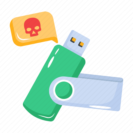 Usb drive, usb hack, storage hack, usb scam, usb virus icon - Download on Iconfinder