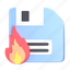 disk, burn, fire 