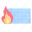 wall, burn, fire 