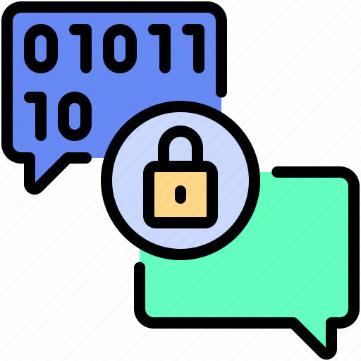 Encryption, chat, code, lock, privacy, security icon - Download on Iconfinder