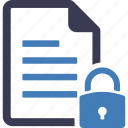 document protection, locked, file, padlock, protected, data, security