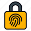 access control, lock, fingerprint, biometric, identification, authentication, verification, security system, cyber security 