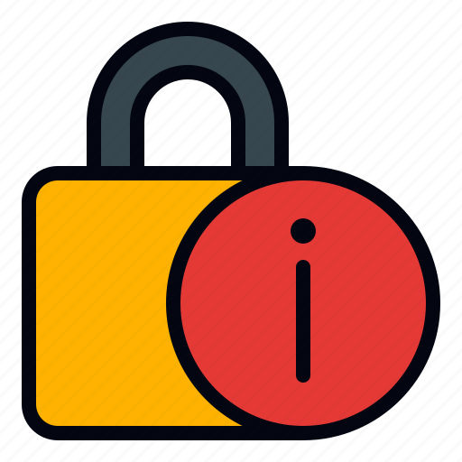 Information, lock, information lock, security, access, padlock, secure icon - Download on Iconfinder
