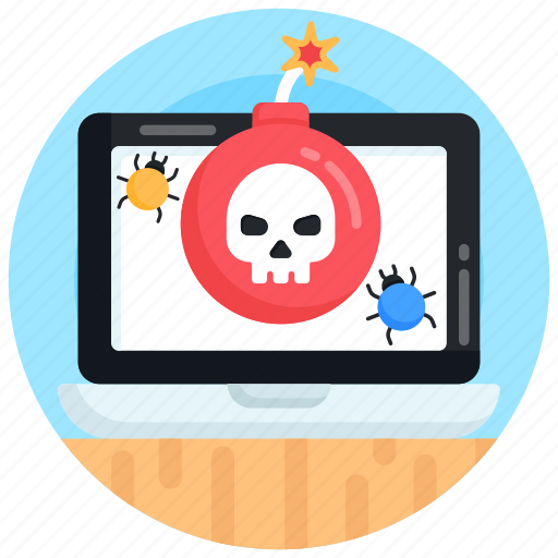 Logic bomb, malware, cyber bomb, danger, cyber attack icon - Download on Iconfinder