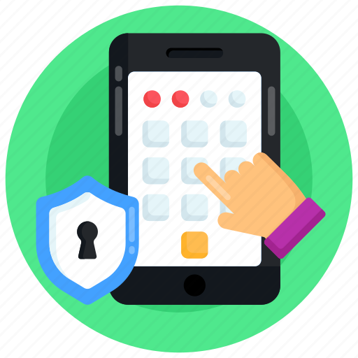 Mobile security, pattern lock, phone pattern, mobile protection, phone pattern lock icon - Download on Iconfinder
