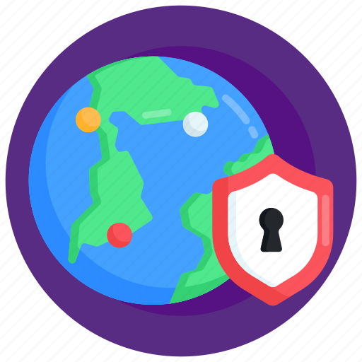 Cybersecurity, global security, global safety, network safety, cyberspace safety icon - Download on Iconfinder