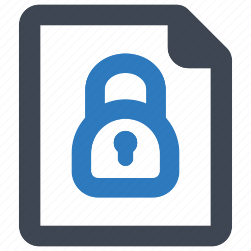 File, lock, security, document, locked, hidden, private icon - Download on Iconfinder