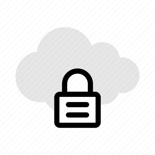Cloud, lock, private, database, secure icon - Download on Iconfinder