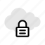 cloud, lock, private, database, secure 