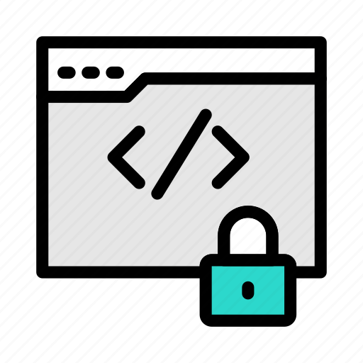 Cybersecurity, lock, coding, protection, development icon - Download on Iconfinder
