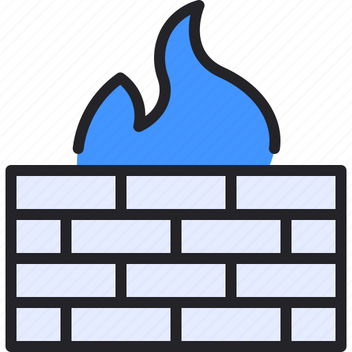 Fire, firewall, protection, security, wall icon - Download on Iconfinder