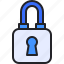 locked, padlock, protection, security 