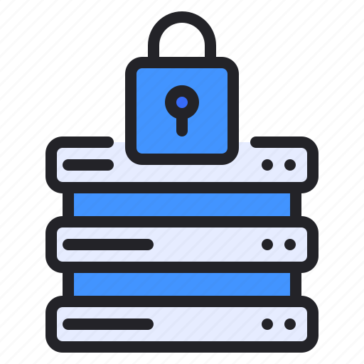 Data, database, locked, security, server icon - Download on Iconfinder