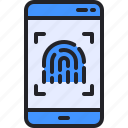 finger, fingerprint, print, security, smartphone