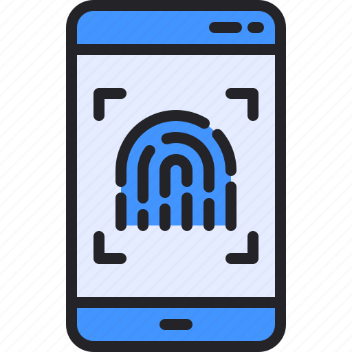 Finger, fingerprint, print, security, smartphone icon - Download on Iconfinder