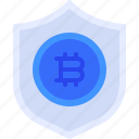 bitcoin, coin, cryptocurrency, protection, shield