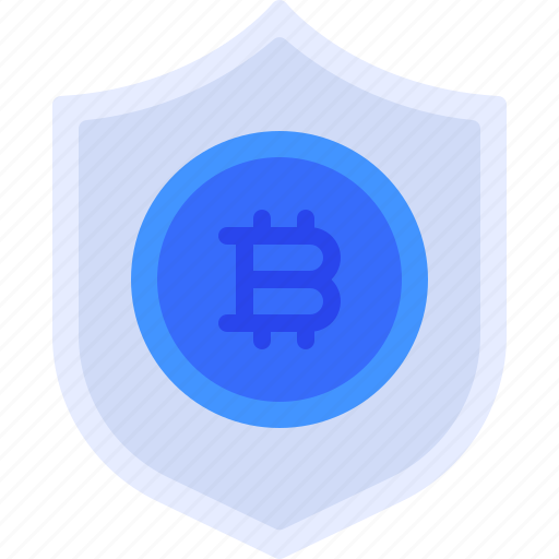 Bitcoin, coin, cryptocurrency, protection, shield icon - Download on Iconfinder