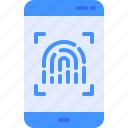 finger, fingerprint, print, security, smartphone