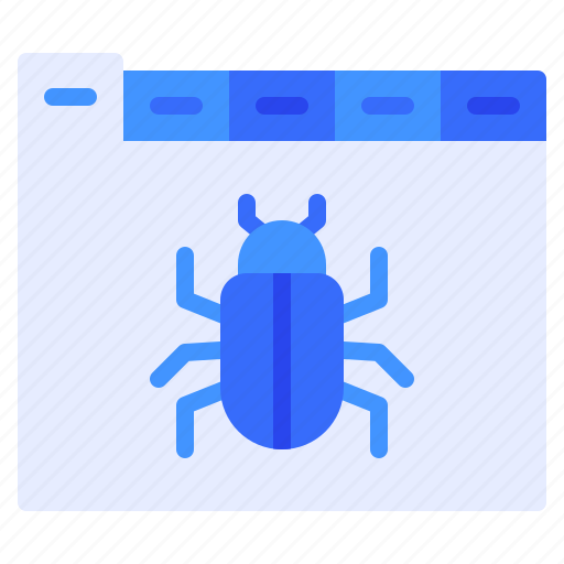 Browser, bug, tab, virus, web icon - Download on Iconfinder