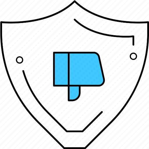 Cyber, dislike, security, shield icon - Download on Iconfinder
