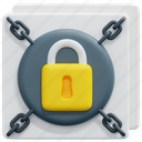 document, file, padlock, cyber, security, digital, lock, 3d 
