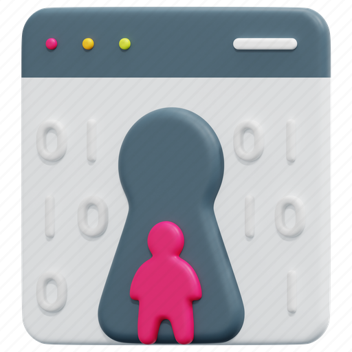 Backdoor, hacker, data, cyber, security, website, digital 3D illustration - Download on Iconfinder