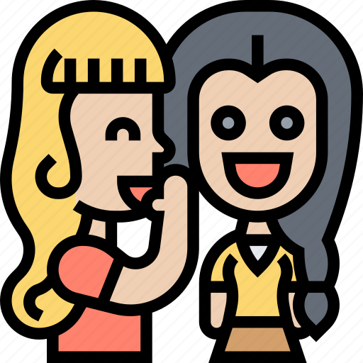 Gossip, secret, chat, rumor, friends icon - Download on Iconfinder