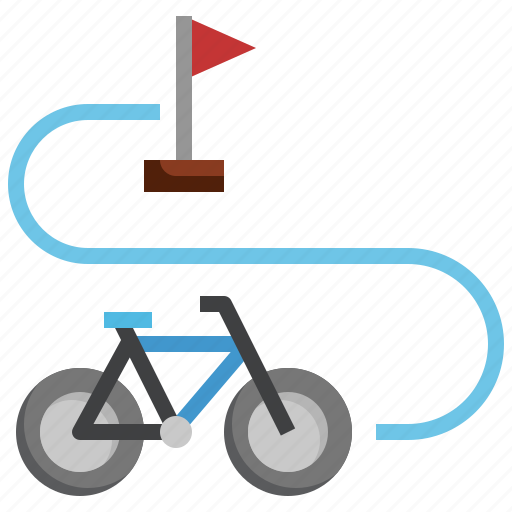 Cycling, route, maps, location, itinerary, placeholder, tour icon - Download on Iconfinder