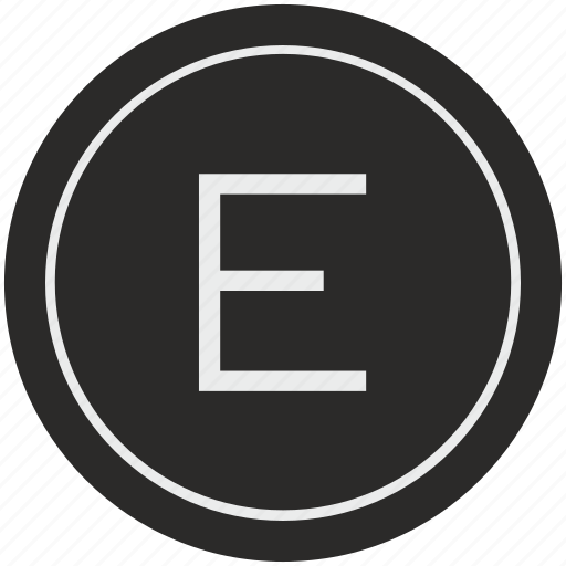 E, english, latin, letter, uppercase icon - Download on Iconfinder