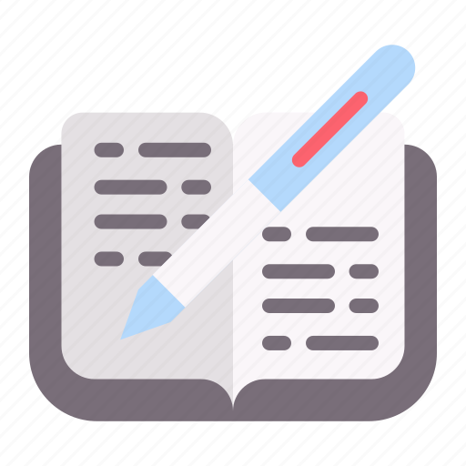 Home work, education, open book icon - Download on Iconfinder