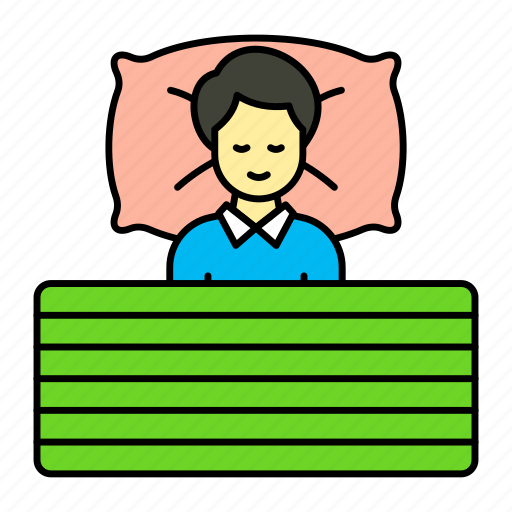 Man, resting, sleeping, pillow, comforter, businessman icon - Download on Iconfinder