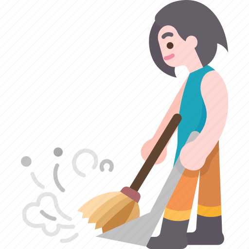 Sweep, floor, cleaning, chores, housework icon - Download on Iconfinder