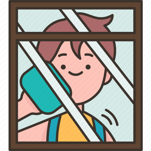 Window, glass, cleaning, wipe, housework icon - Download on Iconfinder