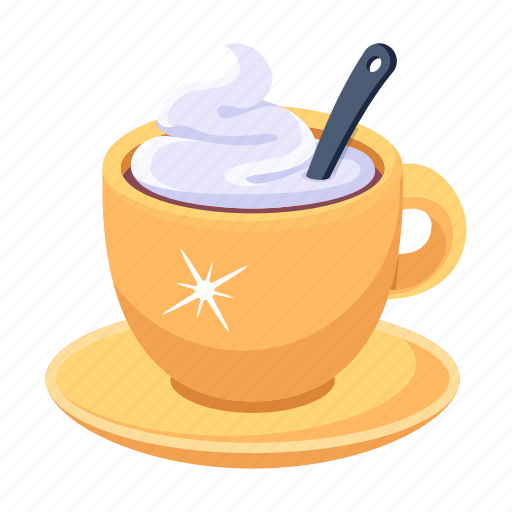Cappuccino, coffee cream, coffee cup, whipped coffee, coffee icon - Download on Iconfinder