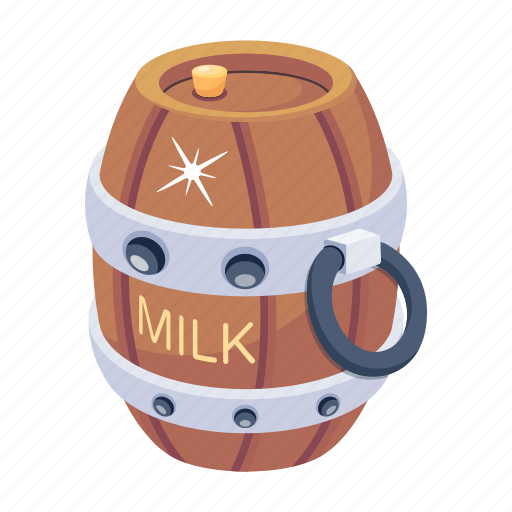 Barrel, milk barrel, milk tank, milk container, cask icon - Download on Iconfinder