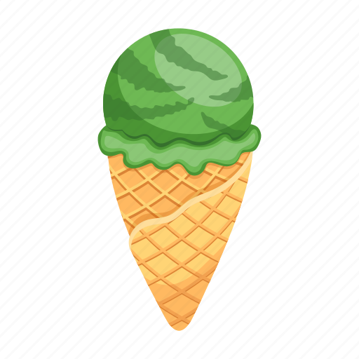 Ice cream, ice cone, frozen dessert, gelato, cream dessert icon - Download on Iconfinder